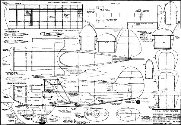 EAA Acro-Sport Plans, Nnovember 1974 American Aircraft Modeler - Airplanes and Rockets