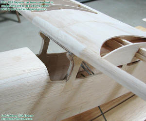 Wing / Cabin Interface (front), Carl Goldberg 1/2A Skylane configured for electric power and control-line flying - Airplanes and Rockets