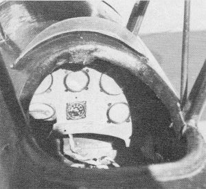 Loughead Sport Biplane Model, That's all the instrumentation the real plane had, too, but arrangement of dials is only a guess - Airplanes and Rockets