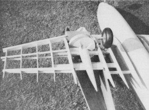 Gloaster Meteor F Mk.8 Control Line Model, Inside surface of duct is lightly fiberglassed for protection and smoothness, January 1974 American Aircraft Modeler - Airplanes and Rockets