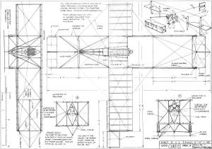 1909 Curtiss Model A Plans (Sheet 1) from April 1969 American Aircraft Modeler