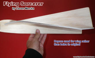 Depron corrugated plastic substituted for balsa in wing - Airplanes and Rockets