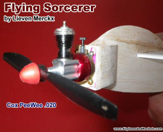 Cox PeWee .020 engine for power - Airplanes and Rockets