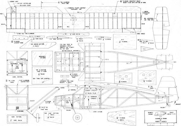 Nesmith Cougar Plans, April 1971 American Aircraft Modeler - Airplanes and Rockets
