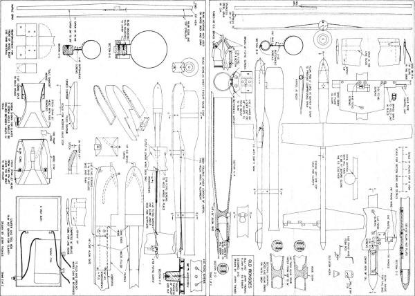 Old Ironside Plans from July 1970 American Aircraft Modeler - Airplanes and Rockets