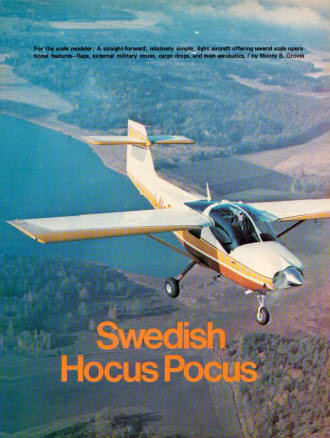 Swedish Hocus Pocus, December 1974 American Aircraft Modeler - Airplanes and Rockets