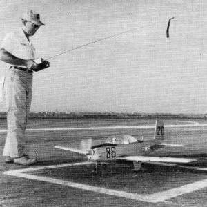 Bud taxies the Mentor into the hangar - Airplanes and Rockets