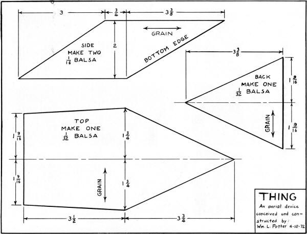 "Thing" Lifting Body Plans - Airplanes and Rockets