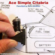 Side View of TeeDee.049 Engine Mount: Ace Simple Citabria (Steve Swinamer) - Airplanes and Rockets
