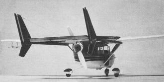 Cessna 336 Skymaster control-line model rear-view - Airplanes and Rockets