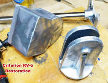 Criterion RV−6 Dynascope paint removed form metal parts - Airplanes and Rockets