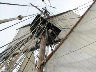 View looking up the main mast, Flagship Niagara Day Sail on July 3, 2009 - Airplanes and Rockets