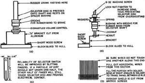 Selector switch shaft and bearing assembly - Airplanes and Rockets