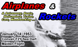 Day in History Logo - Airplanes and Rockets