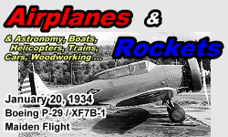 Day in History Logo - Airplanes and Rockets