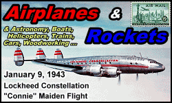 Day in History Logo - Airplanes and Rockets