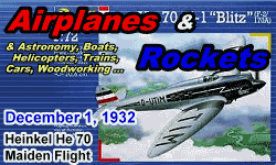Day in History Logo - Airplanes and Rockets