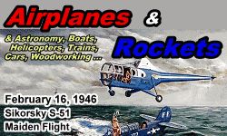 Day in History Logo - Airplanes and Rockets