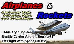 Day in History Logo - Airplanes and Rockets