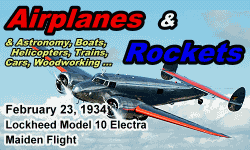 Day in History Logo - Airplanes and Rockets