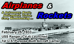 Day in History Logo - Airplanes and Rockets