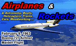Day in History Logo - Airplanes and Rockets