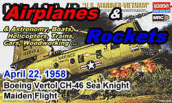 Day in History Logo - Airplanes and Rockets