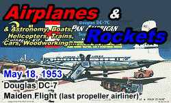 Day in History Logo - Airplanes and Rockets