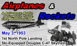 Day in History Logo - Airplanes and Rockets