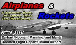 Day in History Logo - Airplanes and Rockets