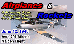 Day in History Logo - Airplanes and Rockets