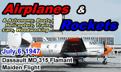 Day in History Logo - Airplanes and Rockets