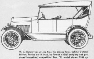 W. C. Durant was at one time the driving force behind General Motors - Airplanes and Rockets