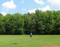 Dalton flying his Wedell-Williams Racer, Bean Hill Flyers - Airplanes and Rockets
