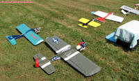 Staging area at Bean Hill Flyers July 2011 Fly-In, #3 - Airplanes and Rockets
