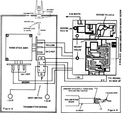 AAM Commander 2-Channel R/C System, Wiring DiagramMay 1972 American Aircraft Modeler