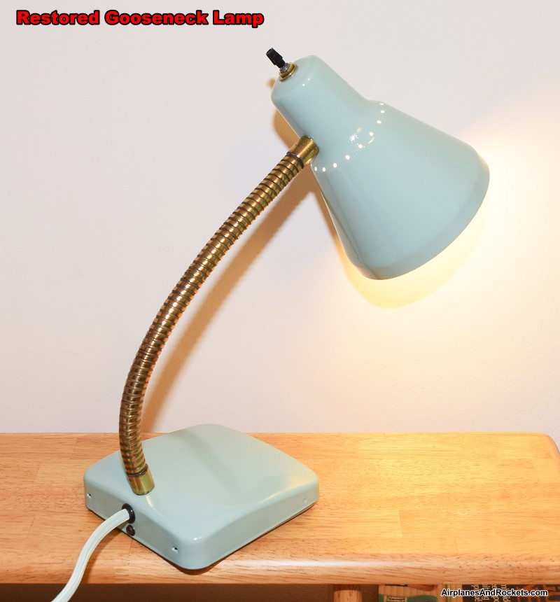 Vintage Gooseneck Lamp Restoration Airplanes and Rockets
