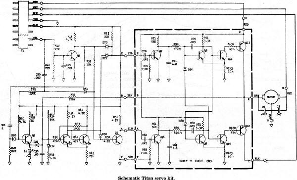 Schematic from Titan Servo Kit - Airplanes and Rockets