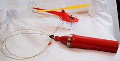 tethered helicopter toy