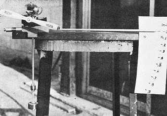 test rig gives relative power output, rpm measured by strobe - Airplanes and Rockets