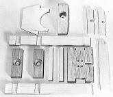 Machined hardwood parts for chassis structure - Airplanes and Rockets