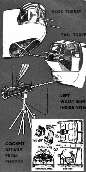 B-24 control line model nose and cockpit detail - Airplanes and Rockets