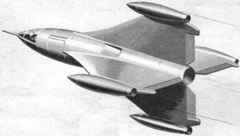 "ATH" Airmen of Vision Aircraft Design Competition (2), from August 1954 Air Trails - Airplanes and Rockets