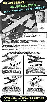 American Hobby Specialties, February 1949 Air Trails - Airplanes and Rockets