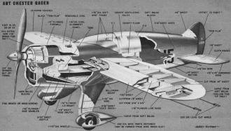 Art Chester Racer, January 1952 Air Trails - Airplanes and Rockets