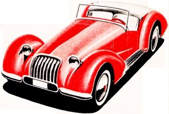 Sportscar by Walter Scarborough of Houston, Texas - Airplanes and Rockets