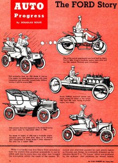 Auto Progress: The Ford Story (p76), July 1954 Air Trails - Airplanes and Rockets