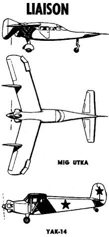 Russian Liason Aircraft 1950 Air Trails - Airplanes and Rockets