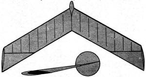 M-6 airfoil flying wing - Airplanes and Rockets
