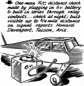 One-man R/C distance check - Airplanes and Rockets